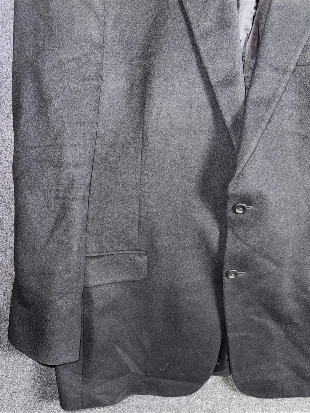 Jos. A. Bank 100% Cashmere Black Two-Button Men's Sport Coat 46XL
